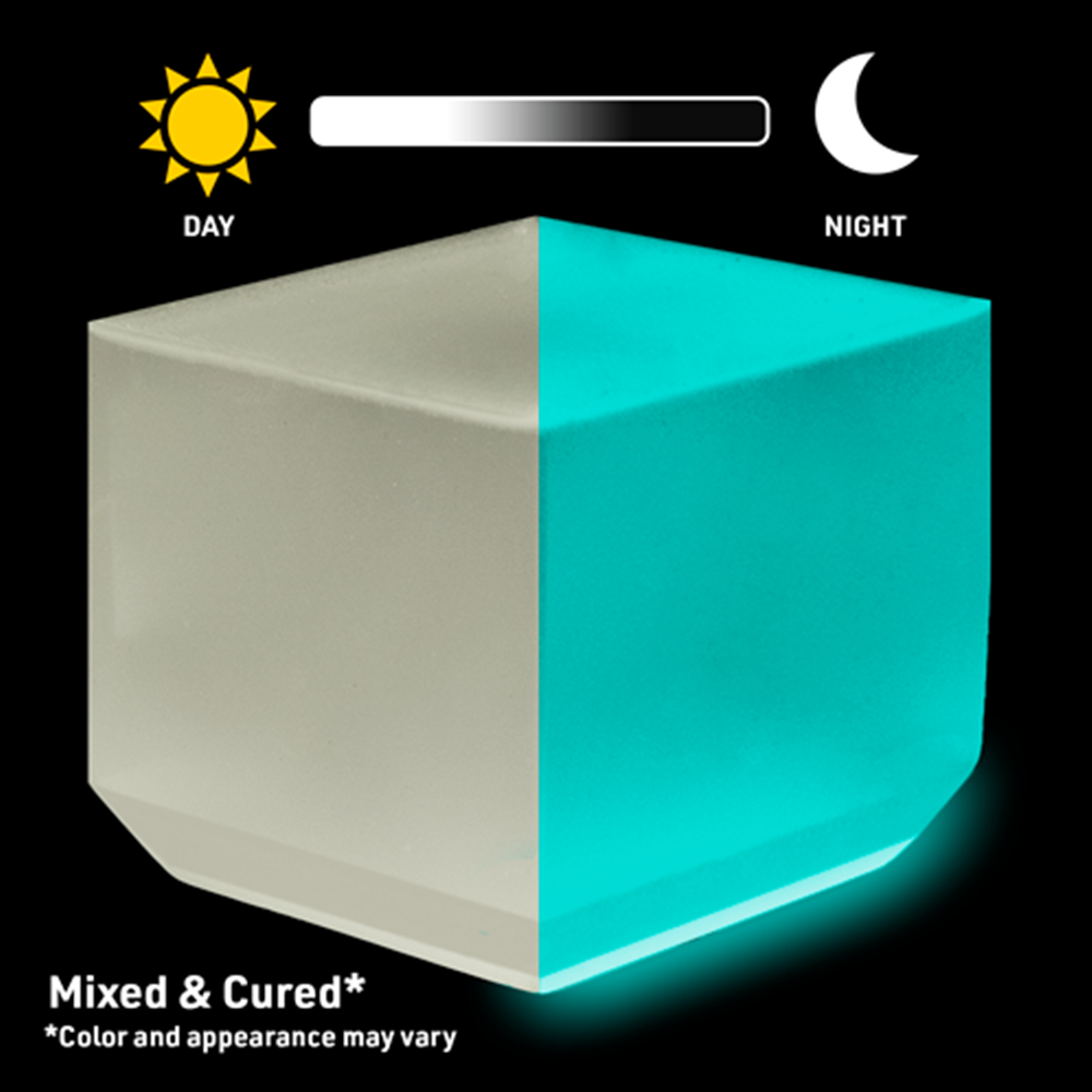 WiseGlow "Ice Caps" Glow In The Dark Epoxy Colorant Powder