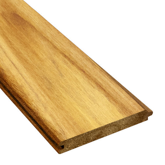 1 x 6 Teak - Plantation Wood 45° V-Groove (Premium Grade)