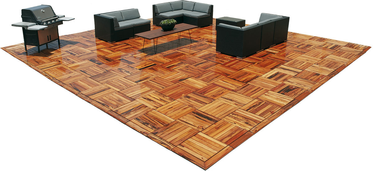 20x20 Tigerwood Advantage Deck Tile® Kit