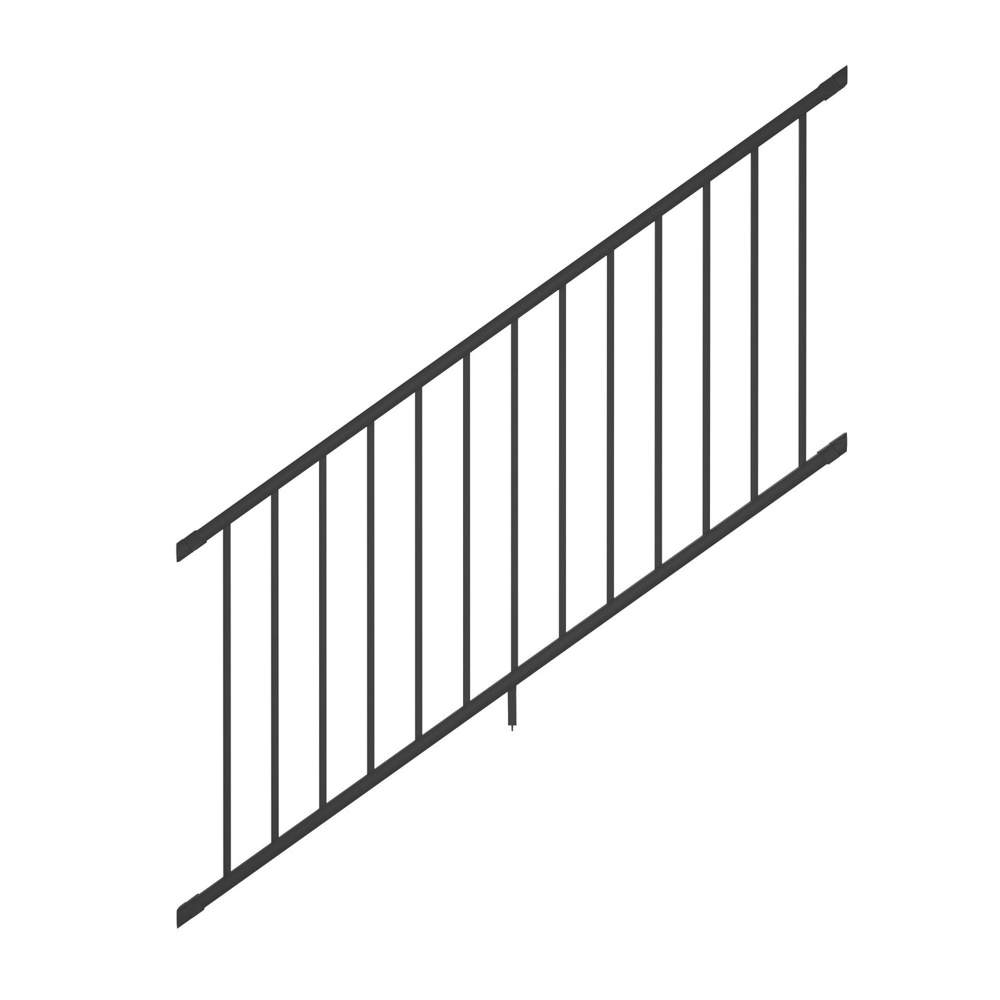 Deckorators® Aluminum Rapid Rail Stair Kit with Square Balusters