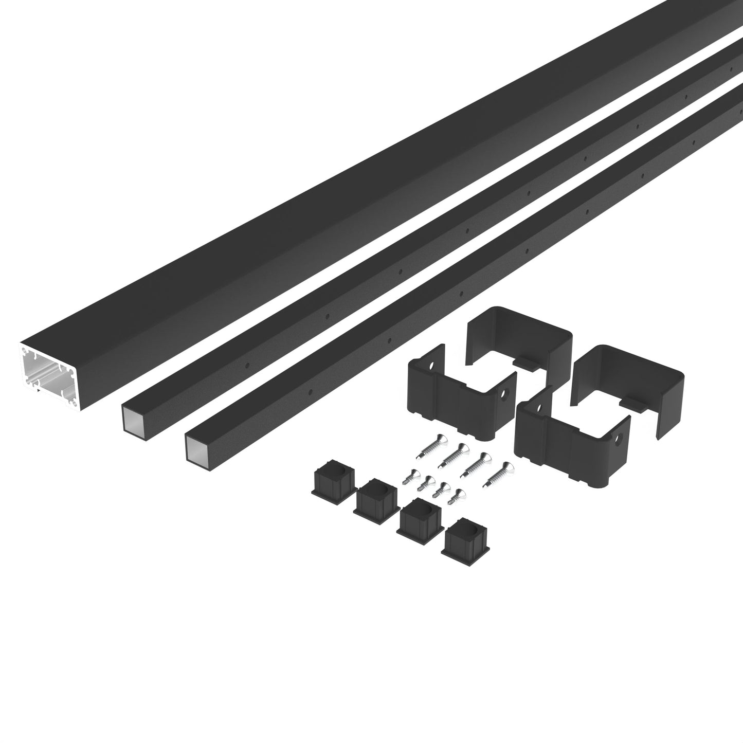 Deckorators® Aluminum Contemporary Cable Railing Rectangular Top Rail