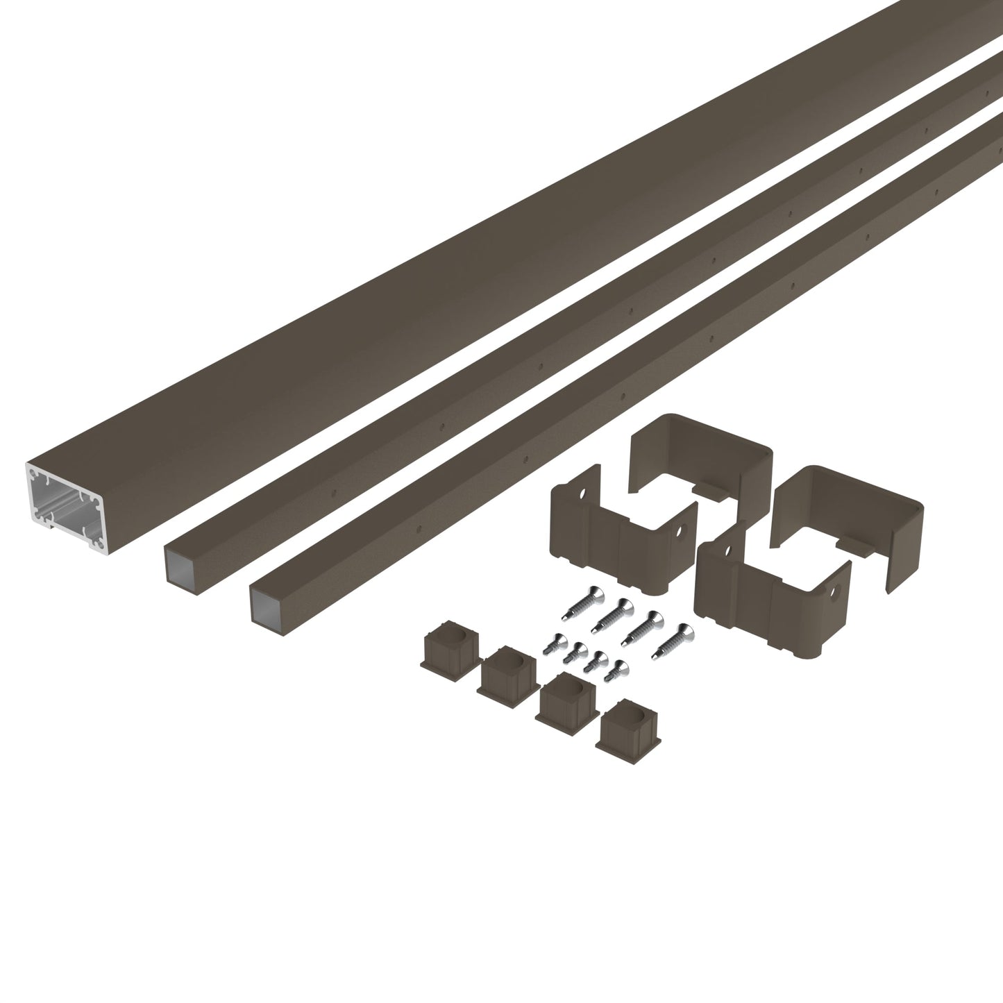 Deckorators® Aluminum Contemporary Cable Railing Rectangular Top Rail