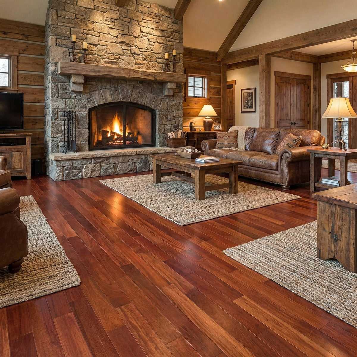 Brazilian Cherry (Jatoba) Engineered Flooring 7″ Prefinished, Satin, $6.97/sqft