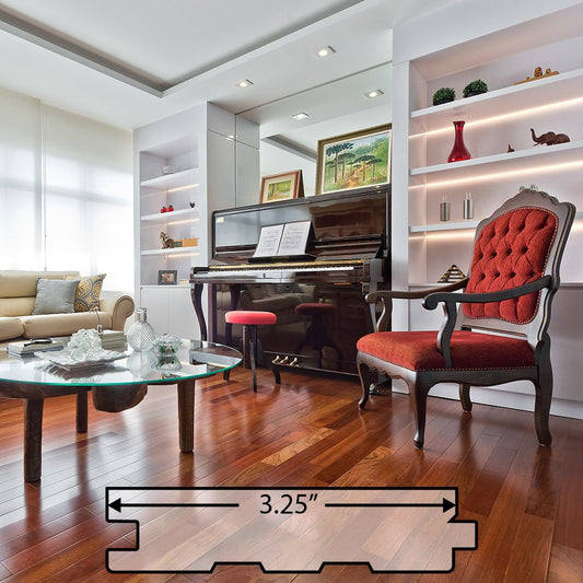 Brazilian Cherry (Jatoba) Engineered Flooring 0.375″ x3.25″ Prefinished Satin, $4.83/sqft - Ipe Depot