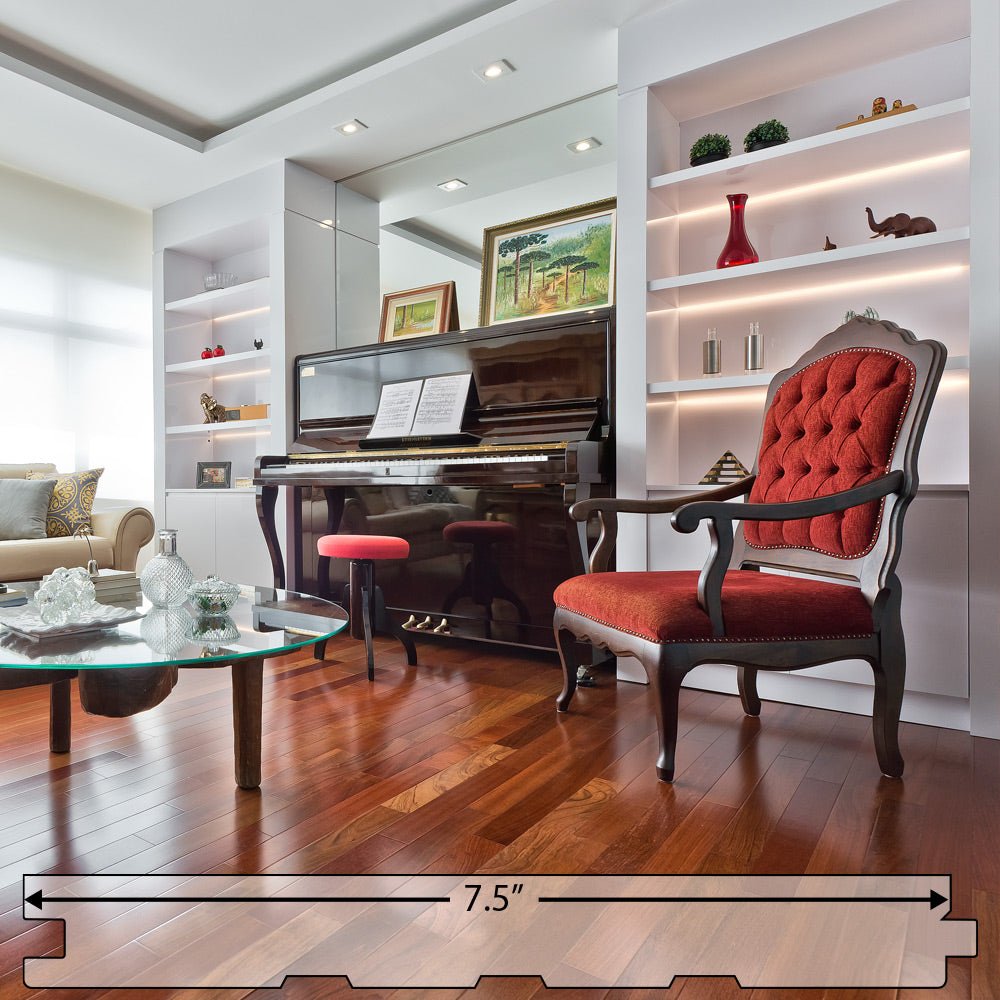 Brazilian Cherry (Jatoba) Engineered Flooring 0.625″ x 7.5″ Prefinished Matte, $8.59/sqft - Ipe Depot
