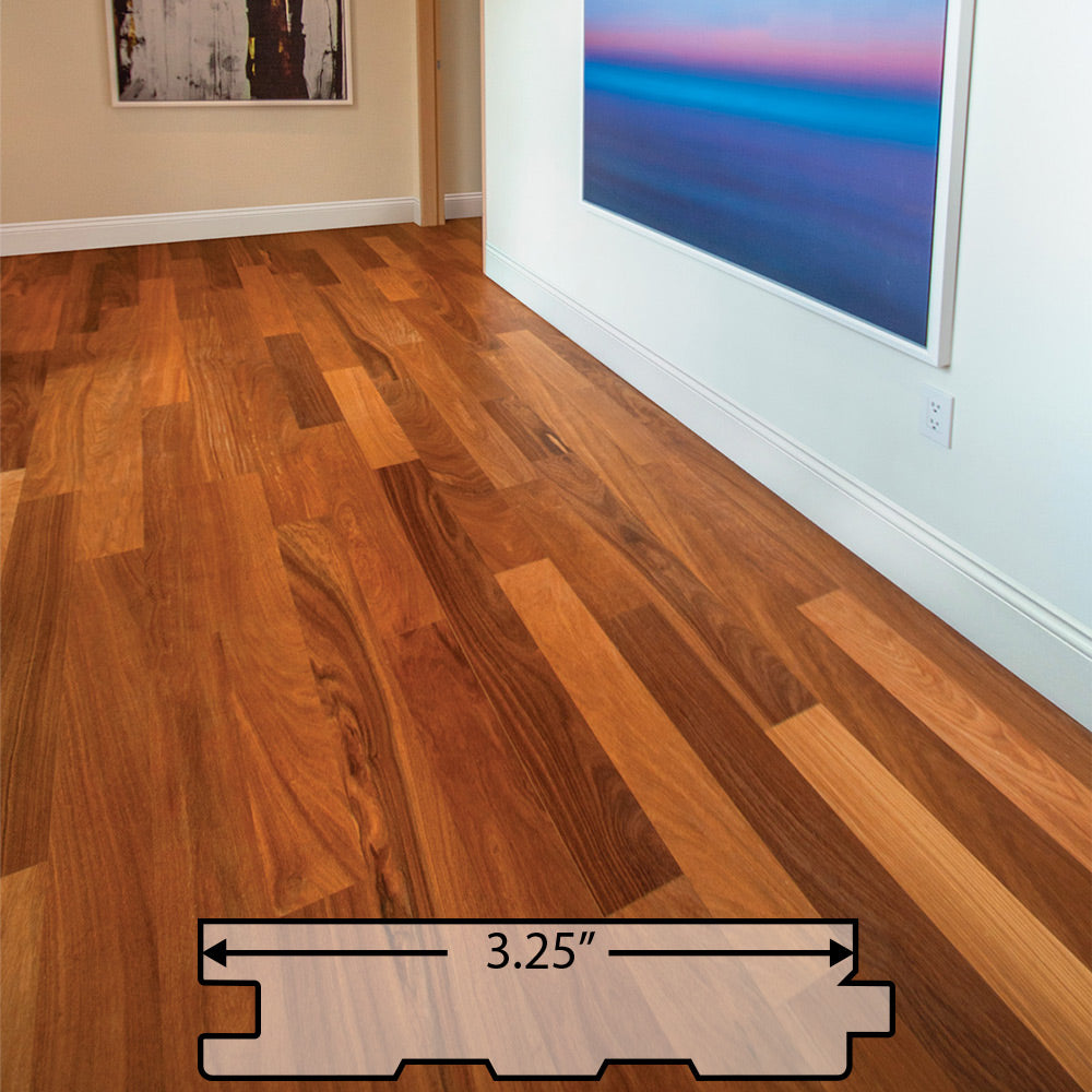 Cumaru (Brazilian Teak) Solid Flooring 3.25″ Prefinished Satin, $6.14/sqft