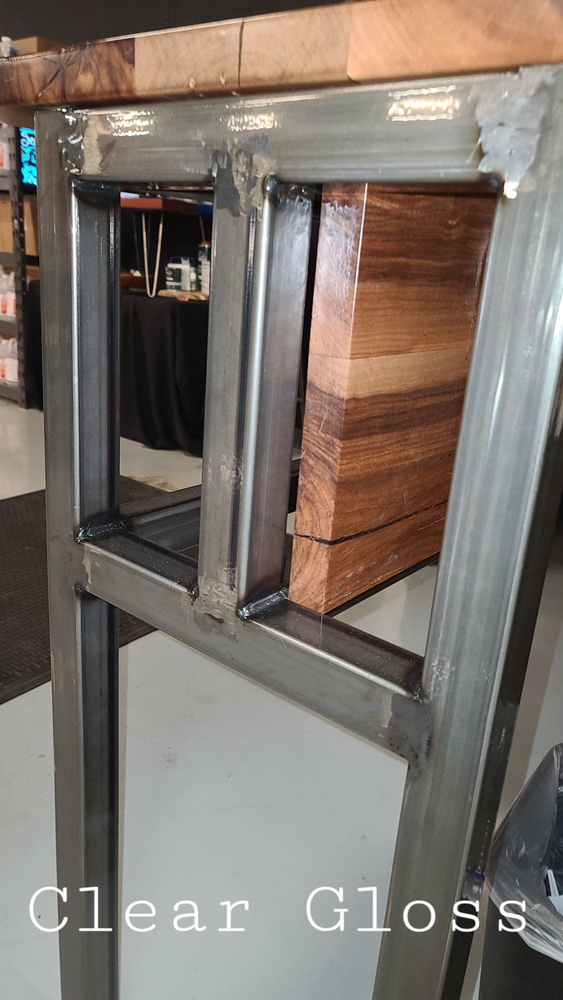 40″ High Steel Table Base End