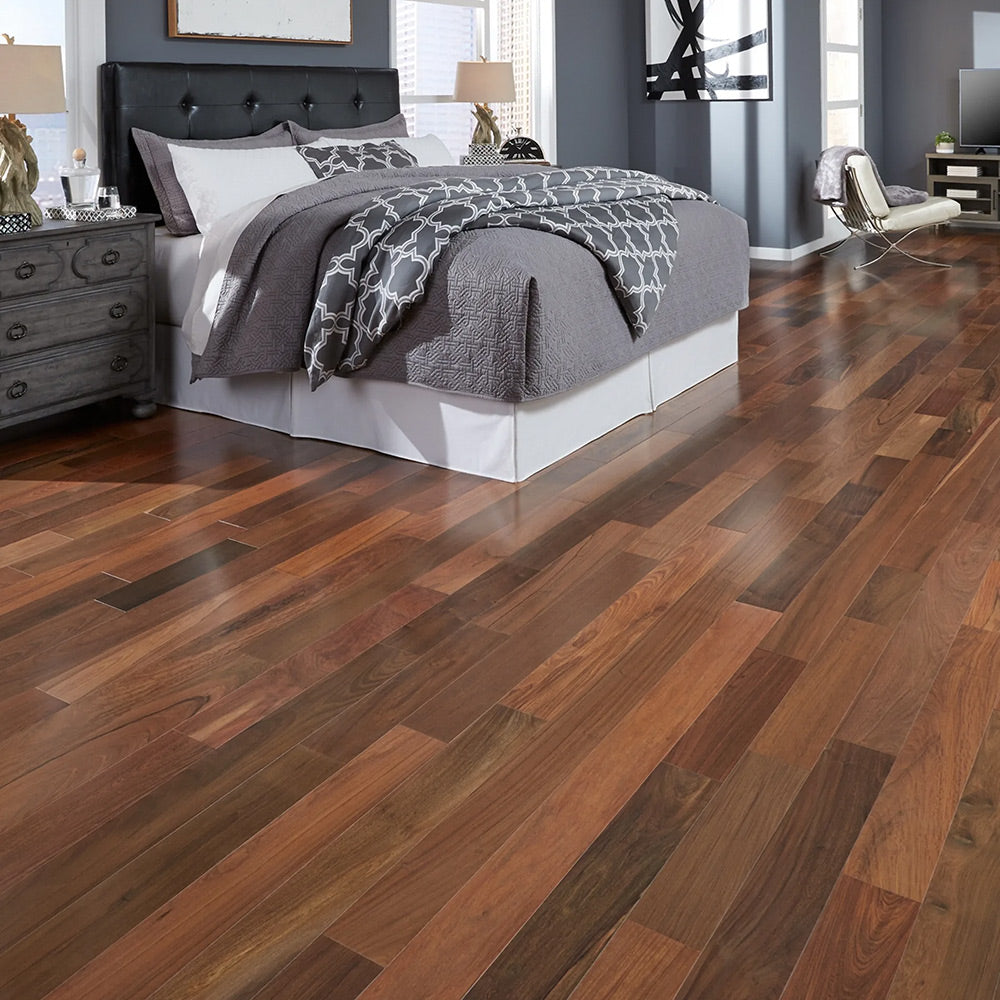 Ipe (Brazilian Walnut) Engineered Flooring 5.125″ Prefinished Satin, $5.58/sqft