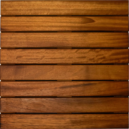 24 x 24 Iroko African Teak Deck Tile