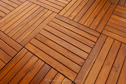 24x24 Teak Deck Tile Kit