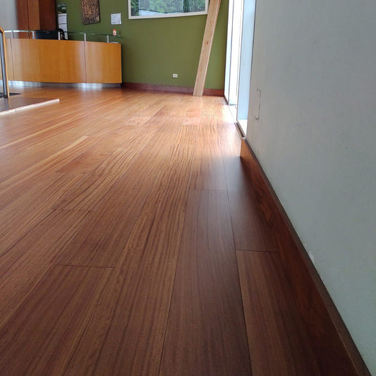 Cumaru (Brazilian Teak) Rift & Quartered, Engineered Flooring 0.625″ x 5.5″, 2'-7' Lengths, Prefinished Satin, $7.67/sqft - Ipe Depot