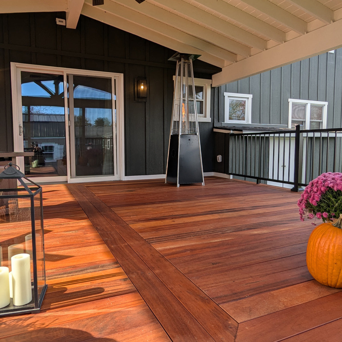 5/4 x 4 Tigerwood Wood One Sided Pre-Grooved Decking