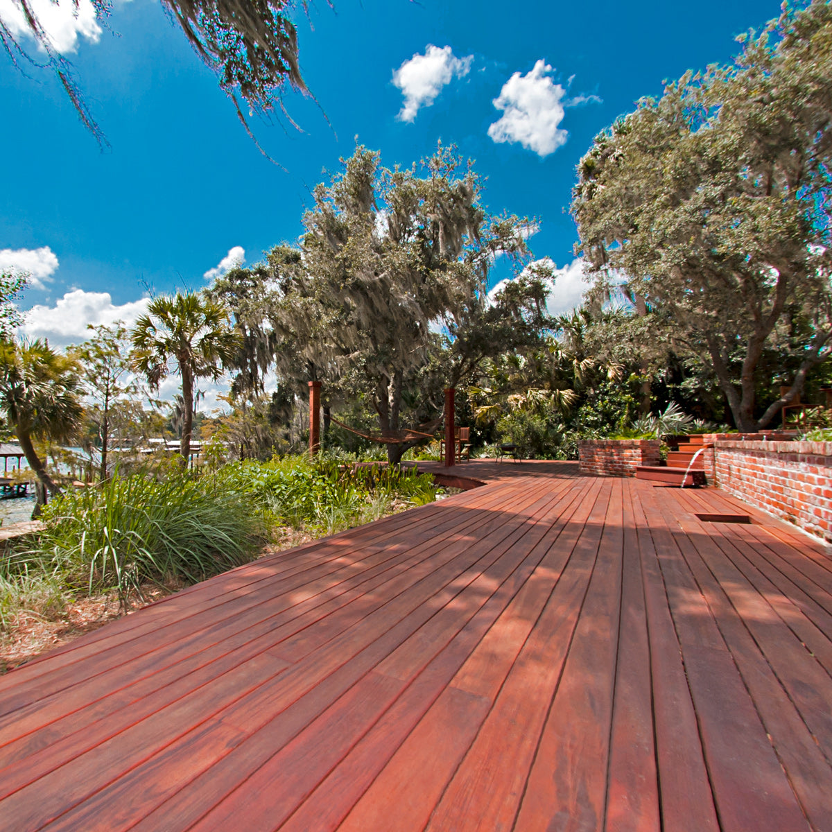 1 x 4 Tigerwood One Sided Pre-Grooved Decking