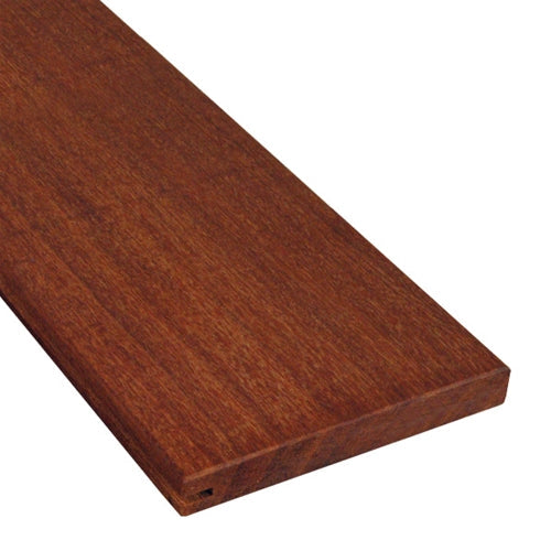 1 x 6 Cumaru Wood One Sided Pre-Grooved Decking