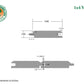 1 x 4 Teak - Plantation Wood 60° V-Joint (Select Grade)