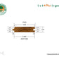 1 x 4 +Plus® Teak Wood 45° V-Groove (Select Grade)