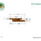 1 x 4 Teak Rainscreen Siding (Select Grade)