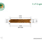 FSC® 1 x 5 Teak - Plantation Wood 45° V-Groove
