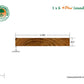 1 x 6 +Plus® Teak Wood Decking (21mm x 6) (Premium Grade)