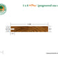 1 x 6 +Plus® Teak One Sided Pre-Grooved Decking (21mm x 6) (Select Grade)