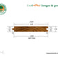 1 x 6 +Plus® Teak Wood T&G Square-Edge Decking (Select Grade)