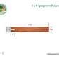 1 x 6 Tigerwood One Sided Pre-Grooved Decking