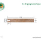 1x6 Western Red Cedar One-Sided Pre-Grooved - Select Knotty (STK) Appearance Grade - S1S2E/KD