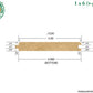 1 x 6 Poplar Wood V-Groove