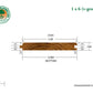 1 x 6 Teak - Plantation Wood 45° V-Groove (Select Grade)