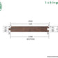1 x 6 V-Groove Pecky Bolivian Walnut, Unfinished