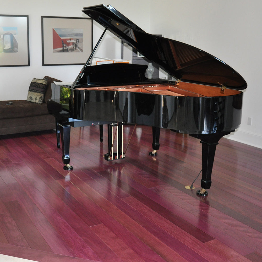 Purpleheart Solid Flooring 5″ Prefinished Satin, $9.97/sqft