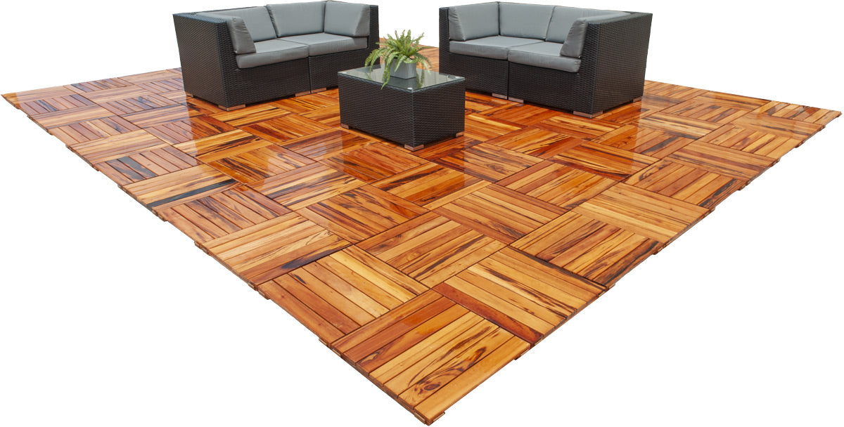 20x20 Tigerwood Advantage Deck Tile® Kit