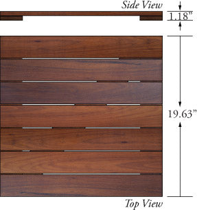 Ipe Advantage Deck Tiles® 20 x 20 - Smooth