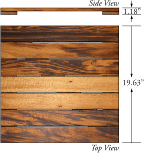 Tigerwood Advantage Deck Tiles® 20 x 20 - Smooth