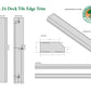 24 x 24 Deck Tile Edge Trim - Straight