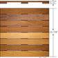 24x24 Cumaru Advantage Deck Tile® Kit