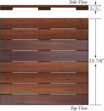 24x24 Ipe Advantage Deck Tile® Kit