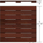 Brazilian Redwood (Massaranduba) Advantage Deck Tiles® 24 x 24 - Smooth