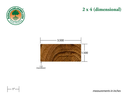 2 x 4 Teak Wood (Select Grade)