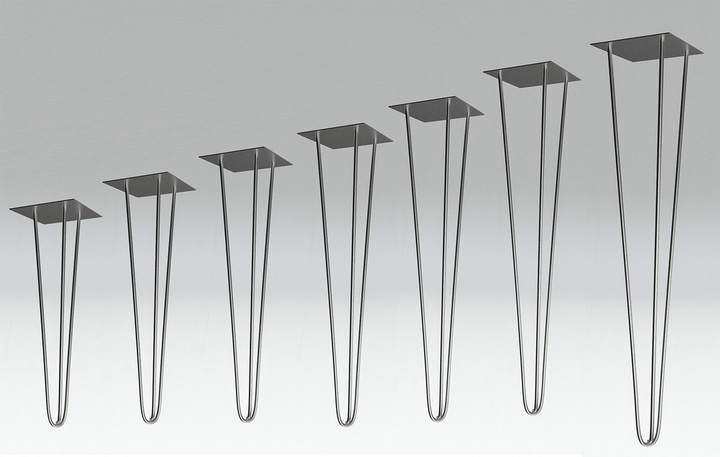 3 Pin Stainless Steel Hairpin Table Leg