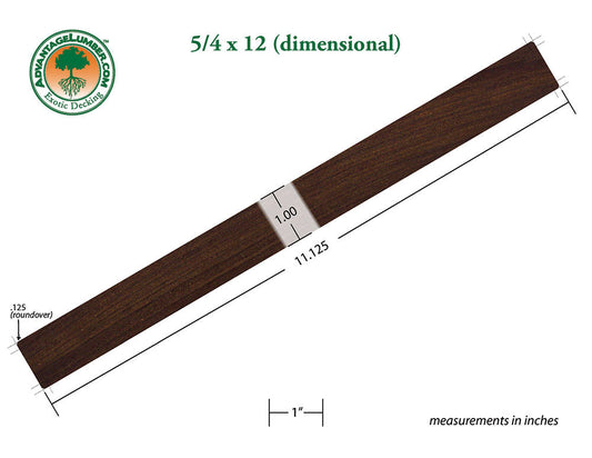 5/4 x 12 Ipe Wood Decking