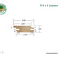 5/4x4 Garapa Rainscreen 6'-18' Siding Surface Kit