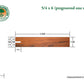 5/4 x 6 Tigerwood Wood One Sided Pre-Grooved Decking