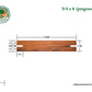 5/4x6 Tigerwood Pre-Grooved 6'-18' Deck Surface Kit