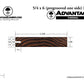Advantage Thermally Modified Pine, 5/4x6 One-Sided Pre-Grooved