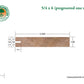5/4x6 Western Red Cedar One-Sided Pre-Grooved - Select Knotty (STK) Appearance Grade S4SEE