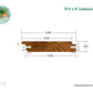 5/4 x 6 Teak Rainscreen Siding (Select Grade)