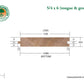 5/4x6 Western Red Cedar Tongue & Groove Square-Edge - Select Knotty (STK) Appearance Grade S4SEE
