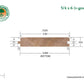 5/4x6 Western Red Cedar 45° V-Groove - Select Knotty (STK) Appearance Grade S4SEE