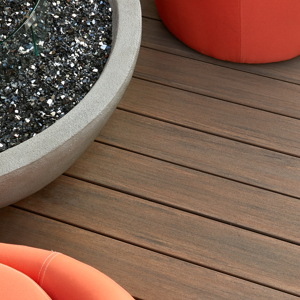 TimberTech® Advanced PVC Riser/Fascia by AZEK®, Vintage Collection® English Walnut
